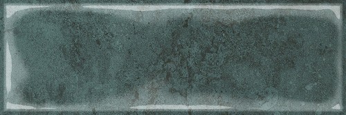 Jaelyn Green Mottled Rectangle Brick Gloss Porcelain Wall Tile | 100x300mm - Picture 2 of 4