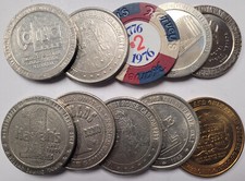 Group Of 10 Different/Variety Mixed Casino Tokens 5