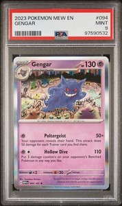 2023 POKEMON 151 MEW EN #94 GENGAR PSA 9