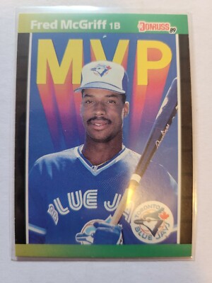 1989 Donruss FRED MCGRIFF MVP Card #BC-19 INSERT