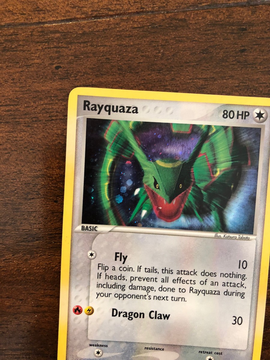 Pokemon Rayquaza 3/17 Holo Promo POP Series 1 Rare Card Pokemon Rayquaza 3/17 Holo Promo POP Series 1 Rare Card