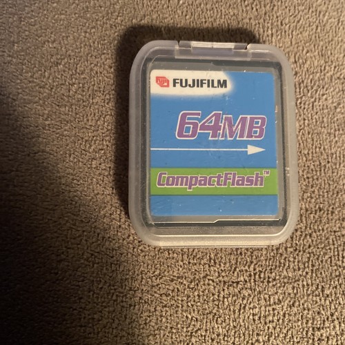 New Fujifilm 64MB CompactFlash I memory Card case 64 mb CF janome