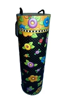 NEW - Mary Engelbreit Floral Round Tube Wine Gift Box # 39837