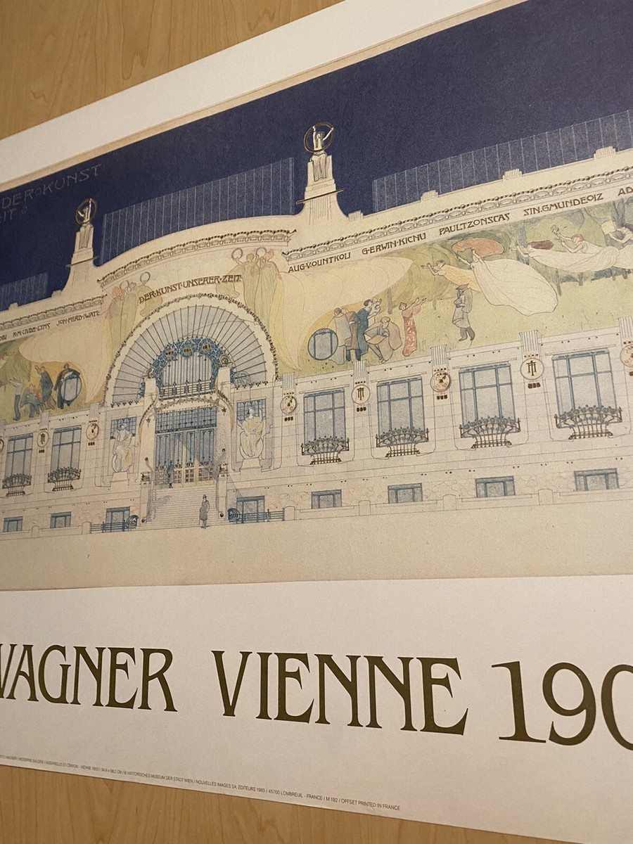 Otto Wagner Vienne 1900 Vienna Austria Poster Art Print 21x40 | eBay