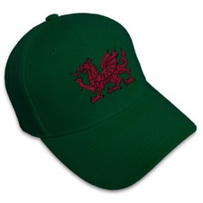 Baseball Cap Wales Flag Dragon Seal Embroidery Dad Hats for Men & Women 1 Size