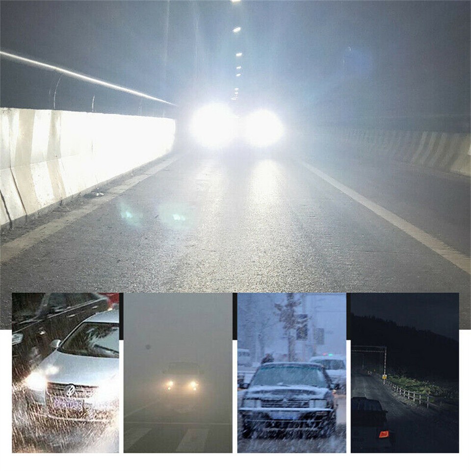 6sdes 9005 LED Headlght Super Brght Bulbs Kt Whte 6000K 1000000LM