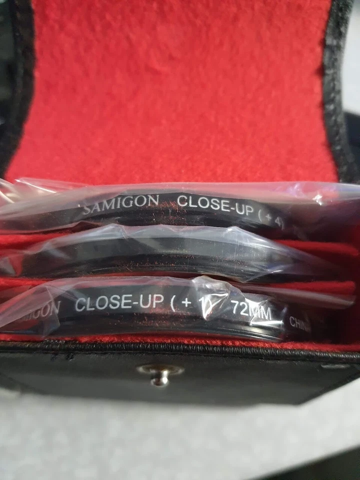 72mm Close-Up Lens Set +1 +2 +3 Glass Lens Filter 72 mm E72 Samigon Kit - Image 3 of 4