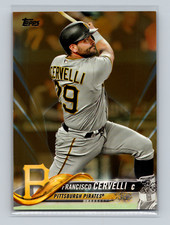 2018 Topps Series 2 Gold Francisco Cervelli #527 Pittsburgh Pirates