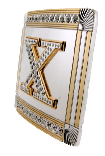 Inicial A-Z Letra Monograma Western Realmente Estilo Vaquero Hombres Mujeres Hebillas de Cinturón - Imagen 86 de 95