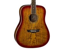 Dean Axs Dreadnought Quilt Ash Acoustic Guitar - Tobacco Sunburst - Used