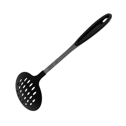 Black Nylon Slotted Skimmer Slotted Spoon , 14 inch - Afbeelding 1 van 4