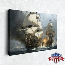 Sails of Valor Wall Art, Canvas Print for Home Decor, Wall Decor Art Poster