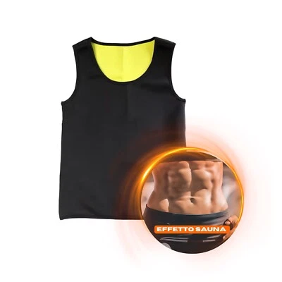 Canotta Uomo Shapers Maglia Dimagrante Palestra Fit Training Unisex