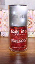 Nails Inc Galaxy BUCKINGHAM COURT [GALAXY - Red Hex Glitter] -  Polish 10ml SEAL