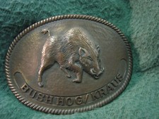Gorgeous BUSH HOG / KRAUS Belt Buckle Made in U.S.A.