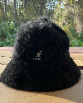 Small Kangol Figueroa bucket hat Black white Mens Women 