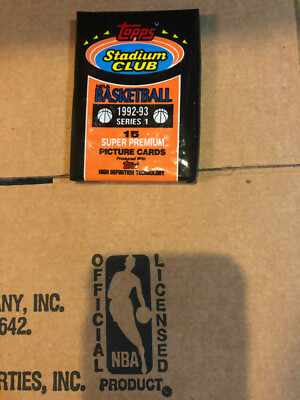 1992-93 Topps Stadium Club Series 1 Factory Unopend Pack from Fresh Box Jordan?