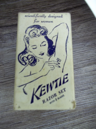 Rasoir Kewtie pour femmes dans sa boite d'origine tiffany couleur bleu étui en boite NOS Z42 - Photo 1/8