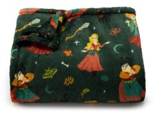 HOCUS POCUS Sisters Green Soft Plush Throw Blanket 5' x 6 ft - The Big One -New