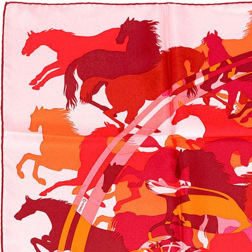 Foulard Hermès EX-LIBRIS EN CAMOUFLAGE 90cm soie BENOIT PIERRE mode EMERY