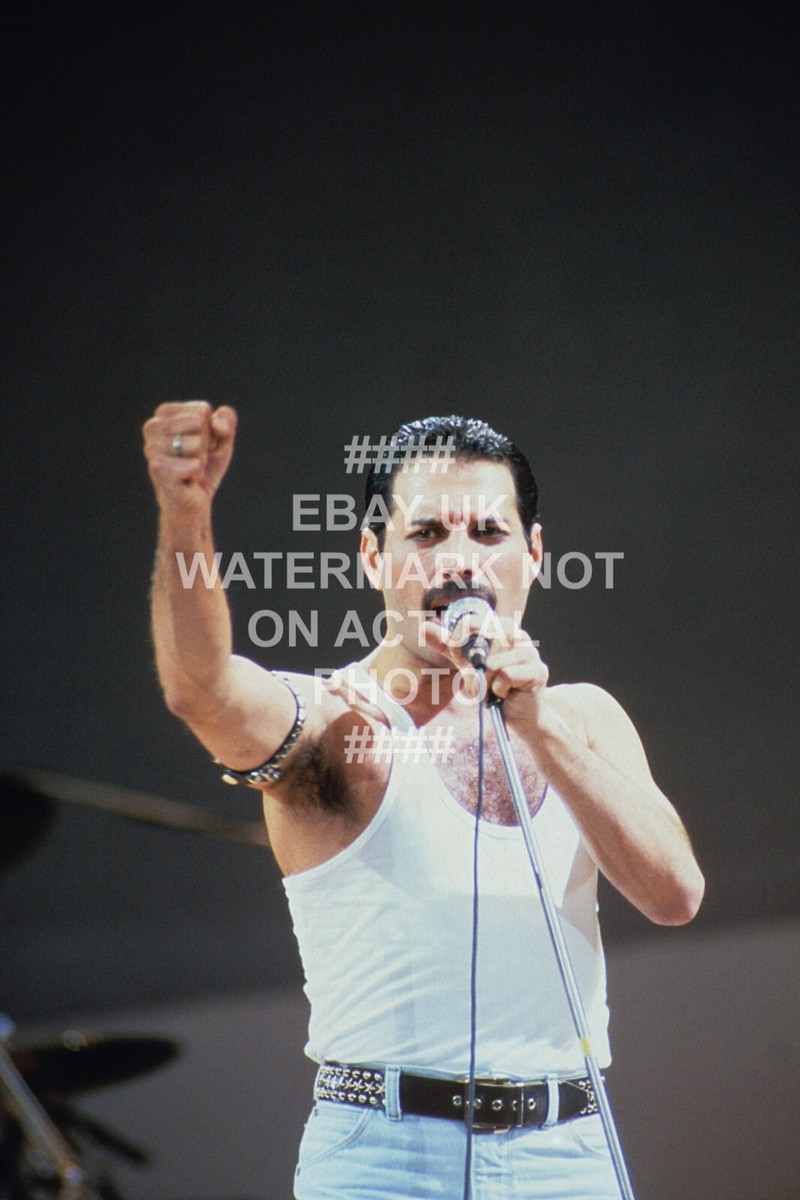 FREDDIE MERCURY QUEEN LIVE AID 1985 PHOTO PRINT MUSIC CHOOSE SIZE
