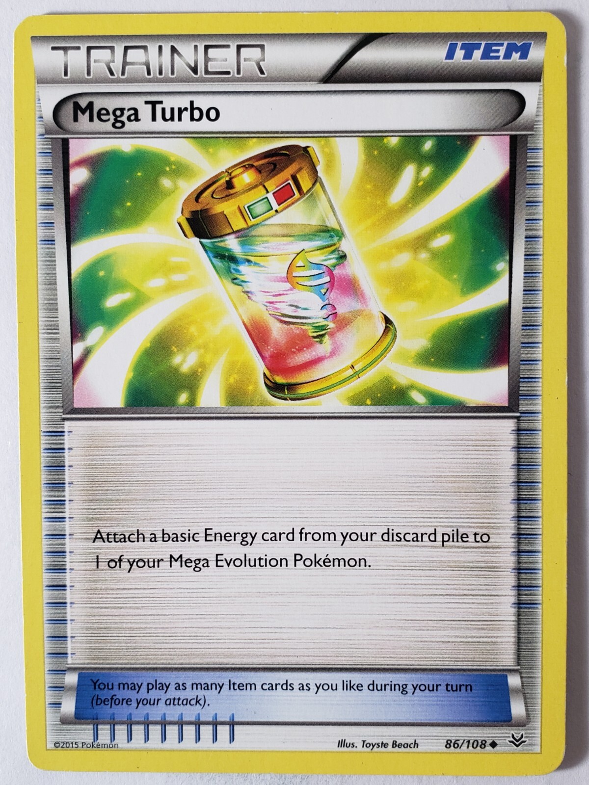 Mega Turbo 86/108 LP - Roaring Skies Pokemon Card - $2 Combined Shipping