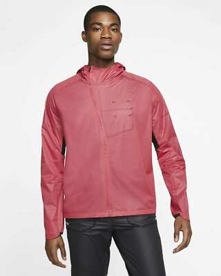 NIKE TECH PACK LAYER RUNNING JACKET MENS SIZE M (CT2381 615) RED / BLACK *