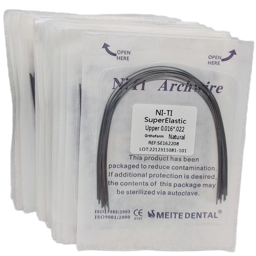 20 Confezioni Fili Arco NITI Super Elastici Dentale Ortodonzia Rettangolare Naturale - Foto 11 di 12