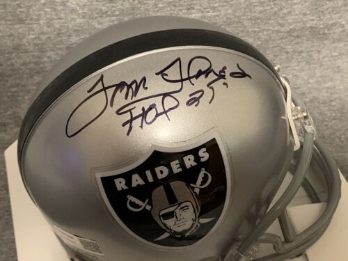 Tom Flores Signed Oakland Raiders Mini Helmet w/ Tristar COA HOF 21 - Picture 1 of 2