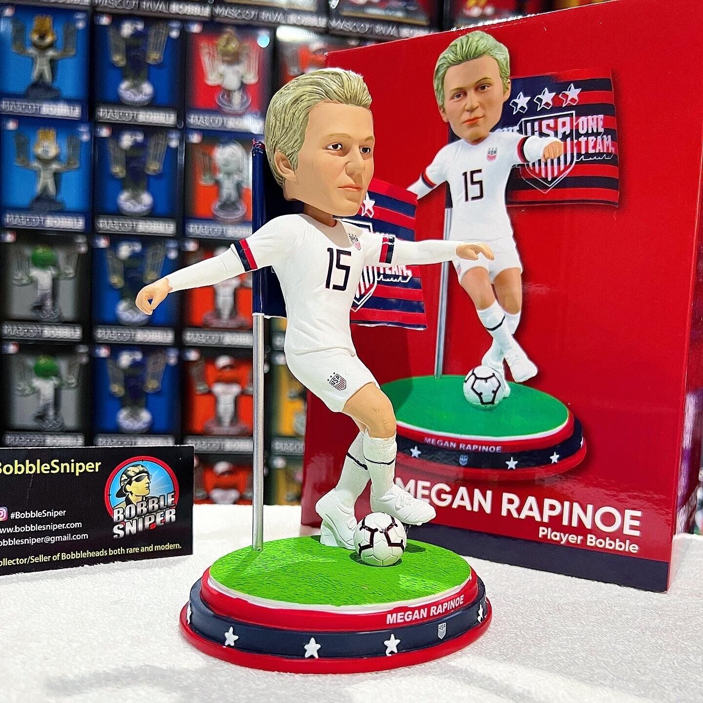 Woman's US Soccer Champions Megan Rapinoe Bobble Head - AME Sports