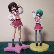 Misao Kusakabe & Minami Iwasaki Figure Set Red School Uniform Lucky Star SEGA