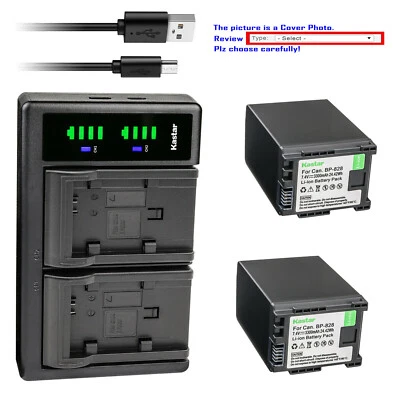 Kastar BP-828 Battery LTD2 Charger for Canon XA60 XA65 XA70 XA75 VIXIA HF G70