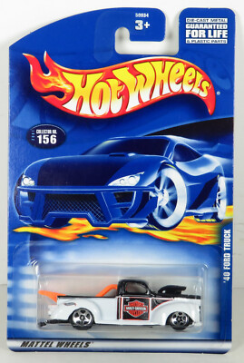 Hot Wheels 2001 Blue Card Collector #156 1940 Ford Truck Harley