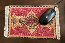 Custom Mouse Pad Persian Rug Mat Mouse pad Red Style Carpet Pattern 11"x9"
