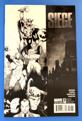 Siege #1 (Marvel  2010) 1:75 B&W Sketch Variant Oliver Coipel