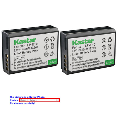Kastar Replacement Battery for Canon LP-E10 LC-E10 & Canon EOS 1500D Camera