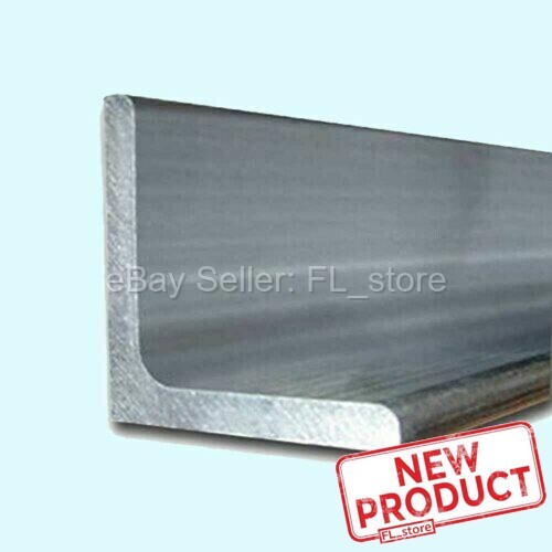 Aluminum Angle 1/4" x 4" x 4" x 4 Feet Length Unpolished Alloy 6061 90° Stock