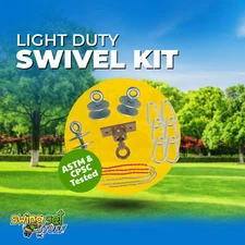 SWING SET STUFF INC. LIGHT DUTY TIRE SWIVEL KIT (RED) kids fun boy girl 0302