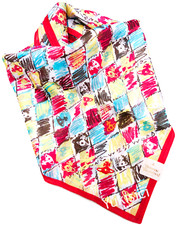 Vivienne Westwood Handkerchief Crayon Argyle Orb Art 3 Orb Embroidered Red 50cm