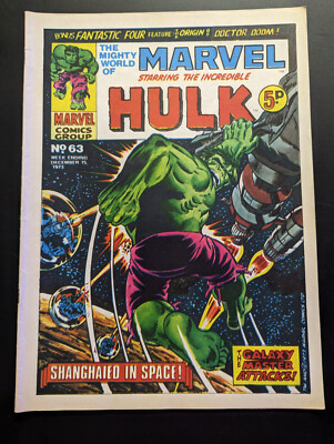 The Mighty World of Marvel #63, December 15th 1973, Marvel UK Comic  