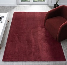 Comfy Area Rugs  Washable Plain Hallway Runners Rug Living Room Low Pile Carpet