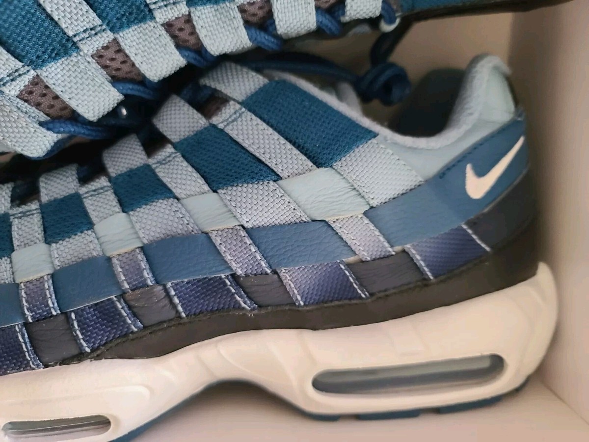 NEW Men's Size 12 Nike By You Air Max 95 Woven Shoes Blue Black