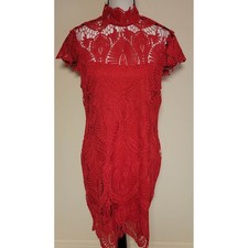Venus Red Lace Dress