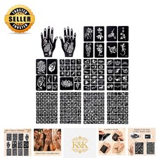 Beginner-Friendly Henna Stencils - 281 Designs for Creative Body Art Adventures