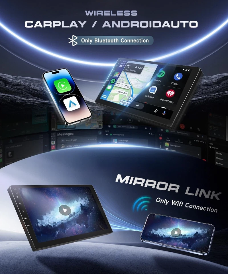 4G+64G Autoradio Android 13 per Suzuki SX4 2006-2013 Fiat Sedici 2005-2014 - Immagine 3 di 4