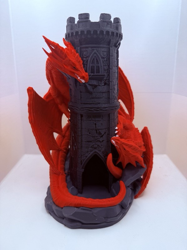 Castle Dice Tower Tabletop Games Dungeons and Dragons DnD 3D Printed PLA