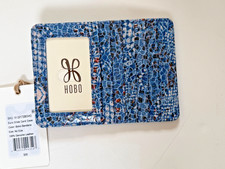 HOBO International Euro Slide Leather Credit Card Case Slim Wallet Boho Bandana