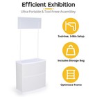 InstaHibit Plastic Promotion Counter Trade Show Display Demo Table Booth Stand — photo 5