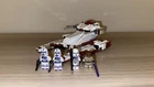 LEGO Star Wars Republic Fighter Tank Complete Set w/ Mace Windu & Clone Troopers