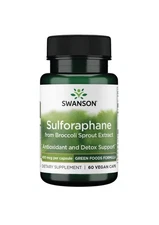 Swanson Sulforaphane Broccoli Sprout Extract 400mcg 60 Veg Caps Exp 4/26